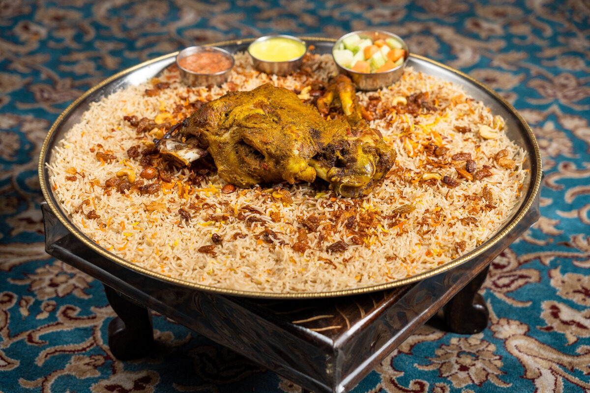 Arabian Bites storefront at night